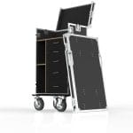 Fp1-D-Or Workstation Case With 8&Quot; Off Road Castors, Built In 6Way Pdu
