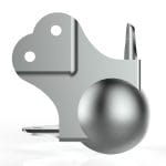 Armor C3102B 3-Legged Large Ball Corner With 30Mm Offset, 1.4Mm Thickness