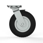 Nx Pneumatic P8 8&Quot; Swivel Castor 200Mm, Braked, 120Kg, 253Mm Installed Height