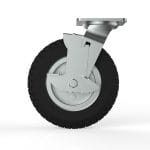 Nx Pneumatic P8 8&Quot; Swivel Castor 200Mm, Braked, 120Kg, 253Mm Installed Height