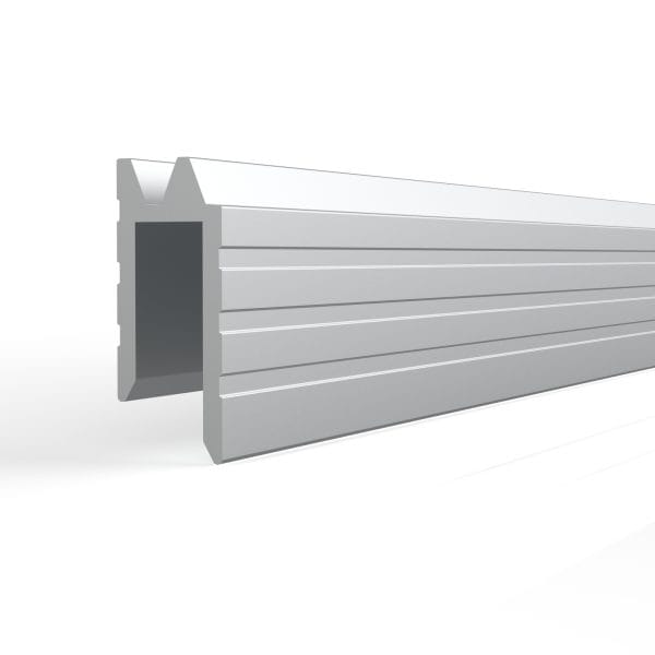 EH7B ALUMINIUM HYBRID EDGE EXTRUSION, 7MM GAP