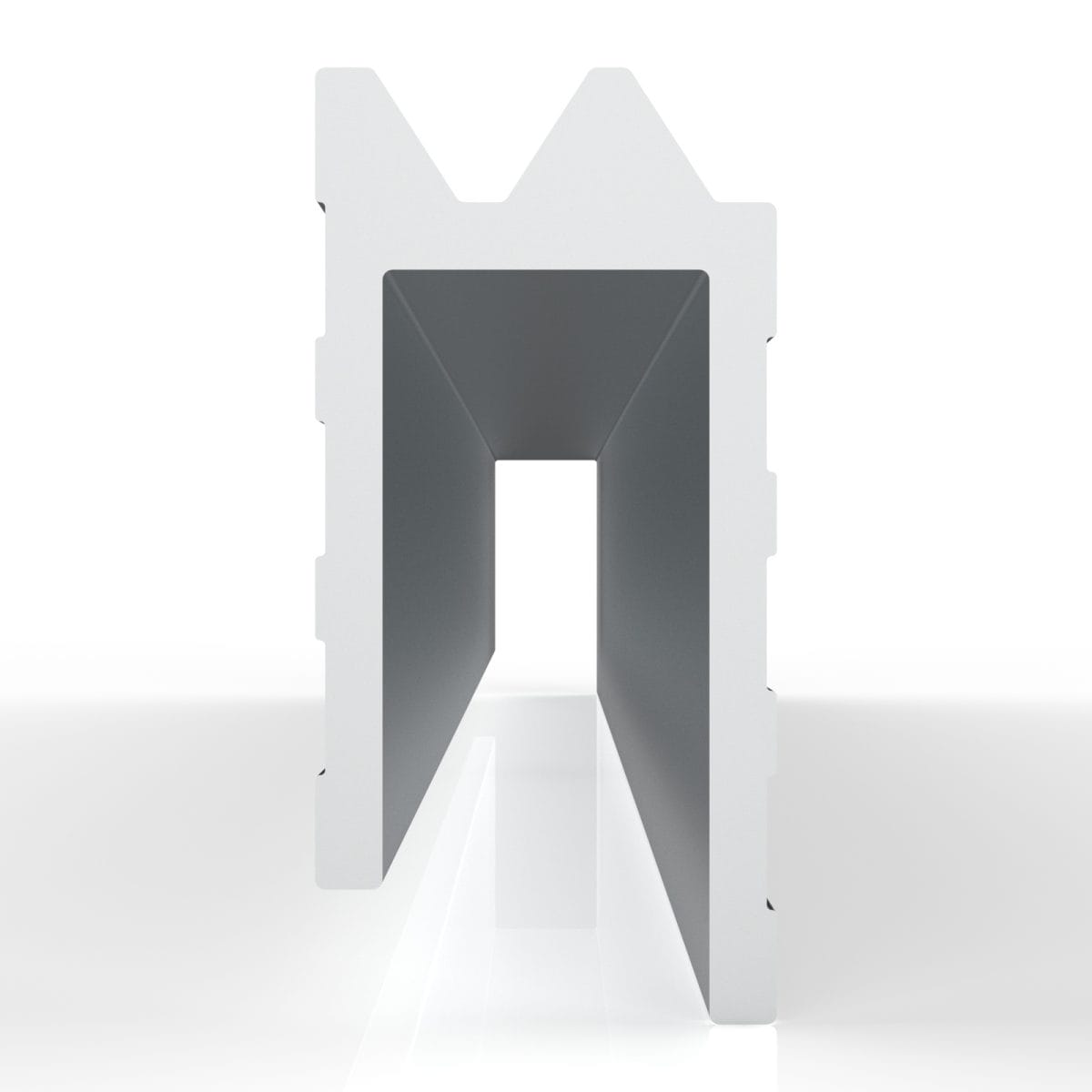 Eh9B Aluminium Hybrid Edge Extrusion, 9.5Mm Gap