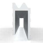 Eh9B Aluminium Hybrid Edge Extrusion, 9.5Mm Gap