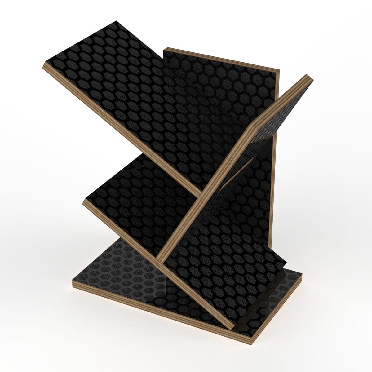 12Mm Laminated Birch Plywood Slanted Shelf