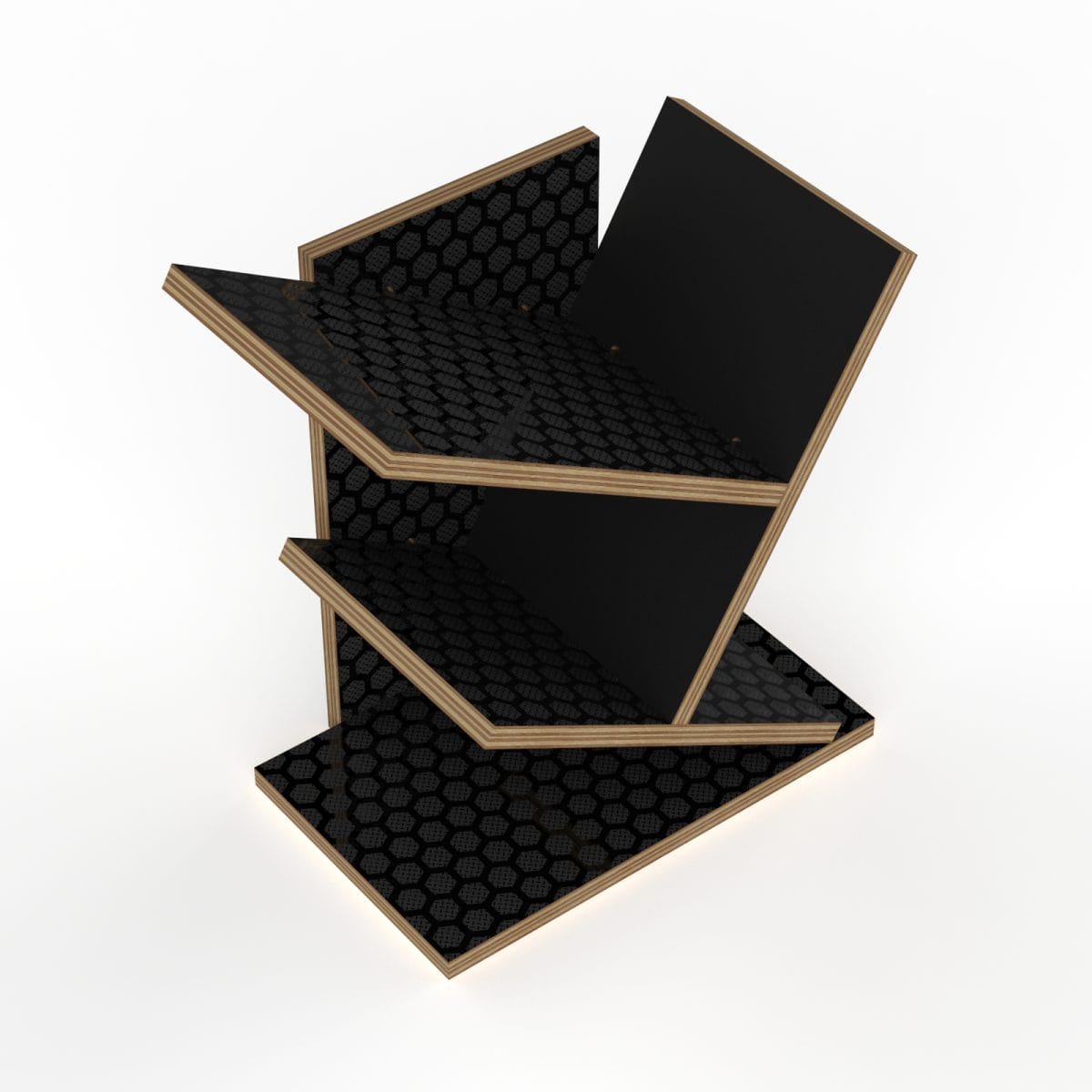 12Mm Laminated Birch Plywood Slanted Shelf