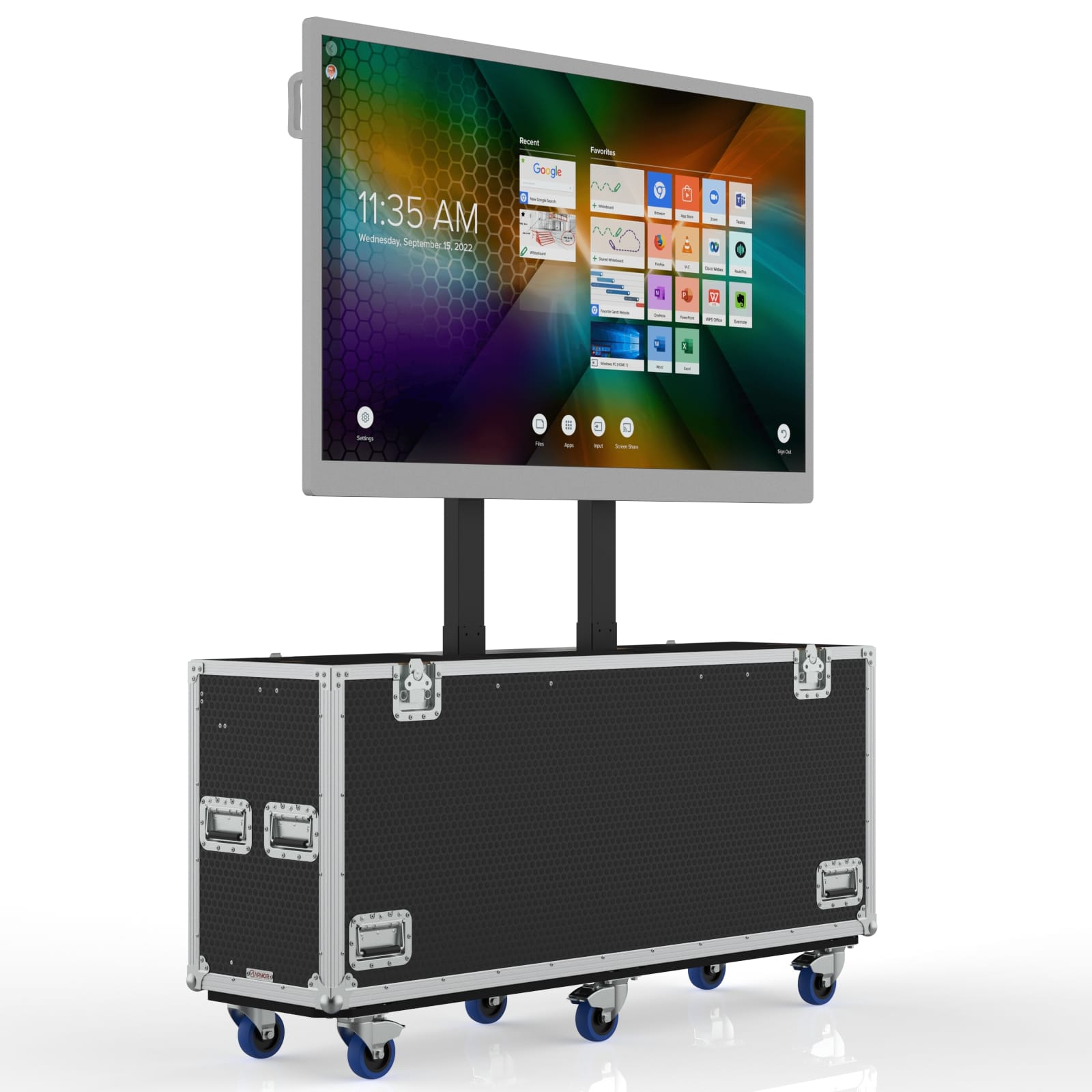 Ultimate Tv Transport Case With Lift For Smart Board Mx Series V4 65&Quot; Display