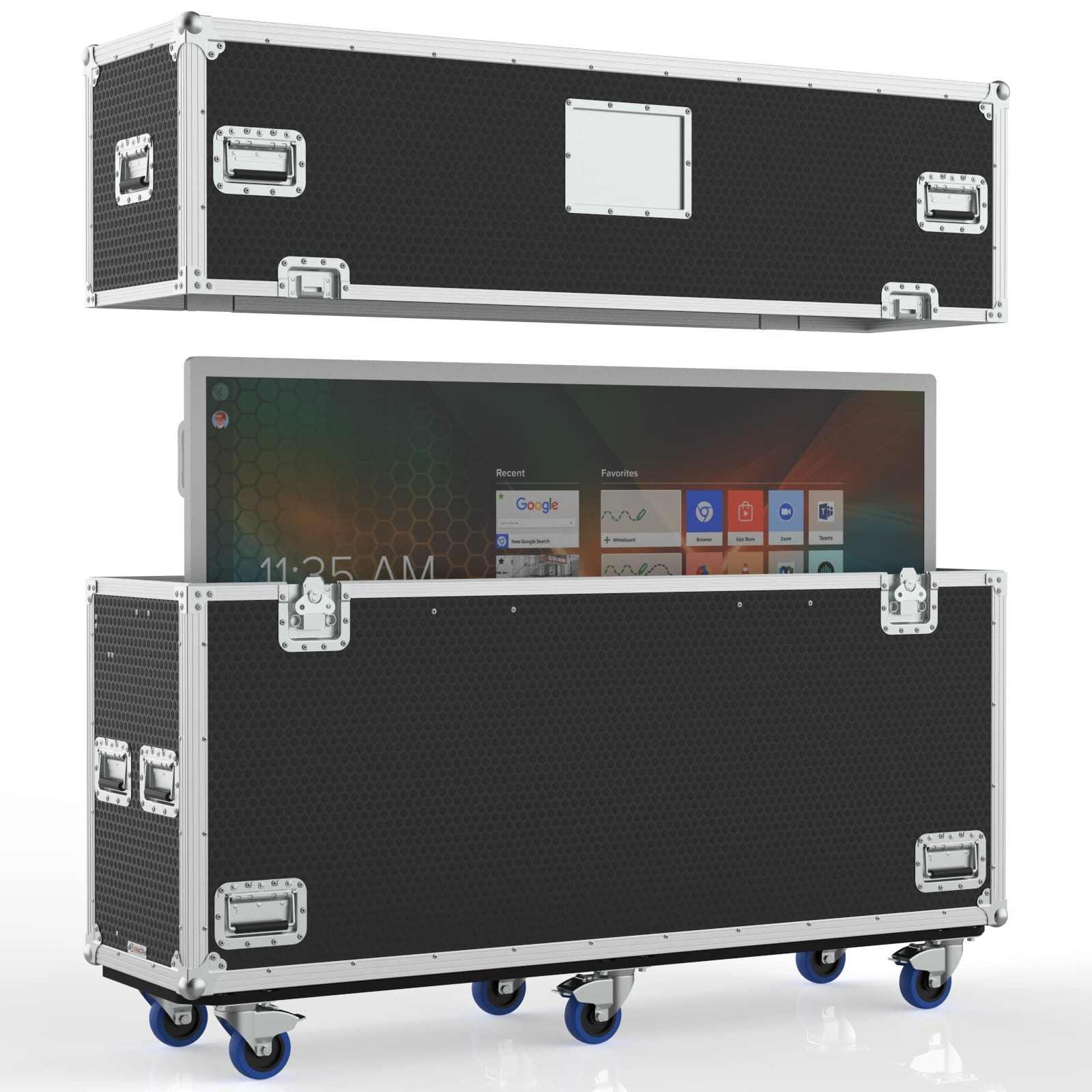 Ultimate Tv Transport Case With Lift For Smart Board Mx Series V4 65&Quot; Display