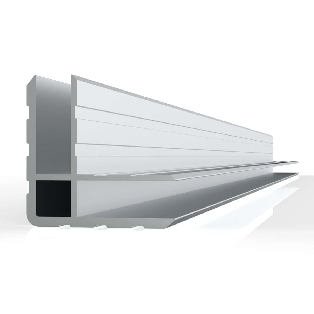 Da7 Aluminum Double Angled Extrusion, 30X30Mm, 7.2Mm Gap