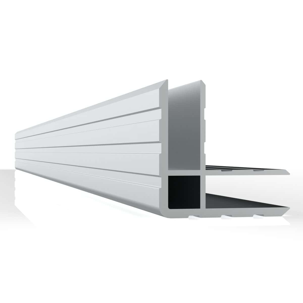 Da7 Aluminum Double Angled Extrusion, 30X30Mm, 7.2Mm Gap