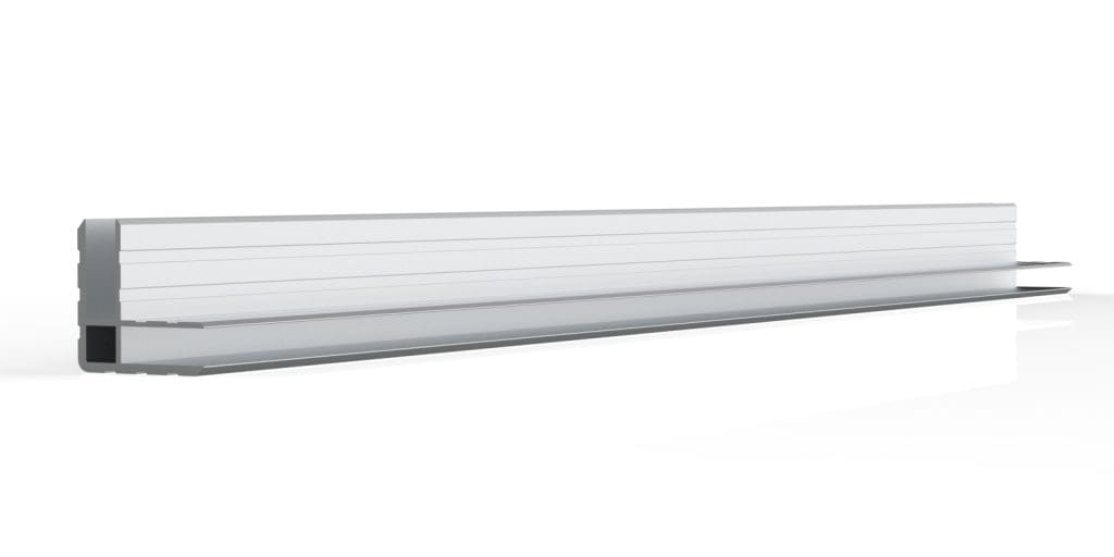 Da7 Aluminum Double Angled Extrusion, 30X30Mm, 7.2Mm Gap