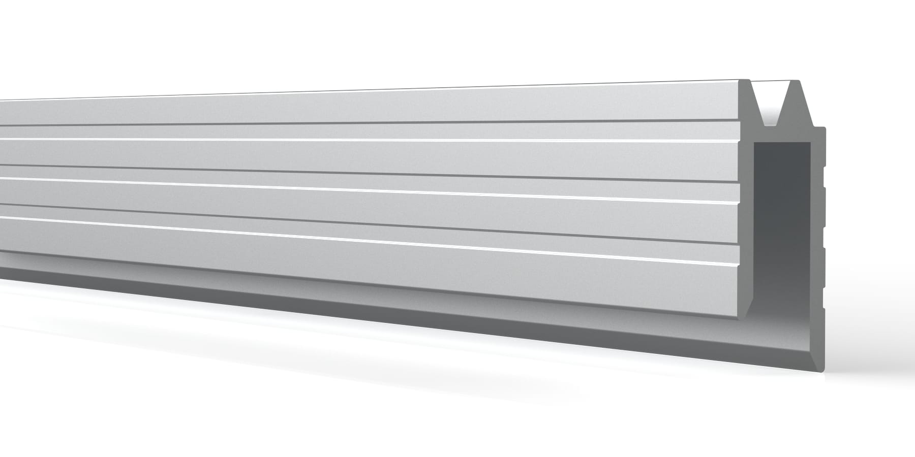 Eh7B Aluminium Hybrid Edge Extrusion, 7Mm Gap