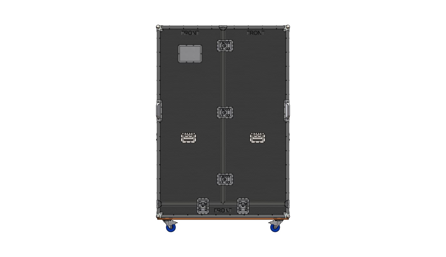 Reliable Split-Lid Road Case For Wooden Loom Frames – Perfect For Exhibitions