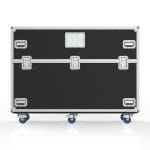 Tv Transport Case With Built In Motorized Lift For Lg 65Tr3Dk-B 65&Quot; Createboard, Split Lid