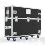 Tv Transport Case With Built In Motorized Lift For Lg 65Tr3Dk-B 65&Quot; Createboard, Split Lid