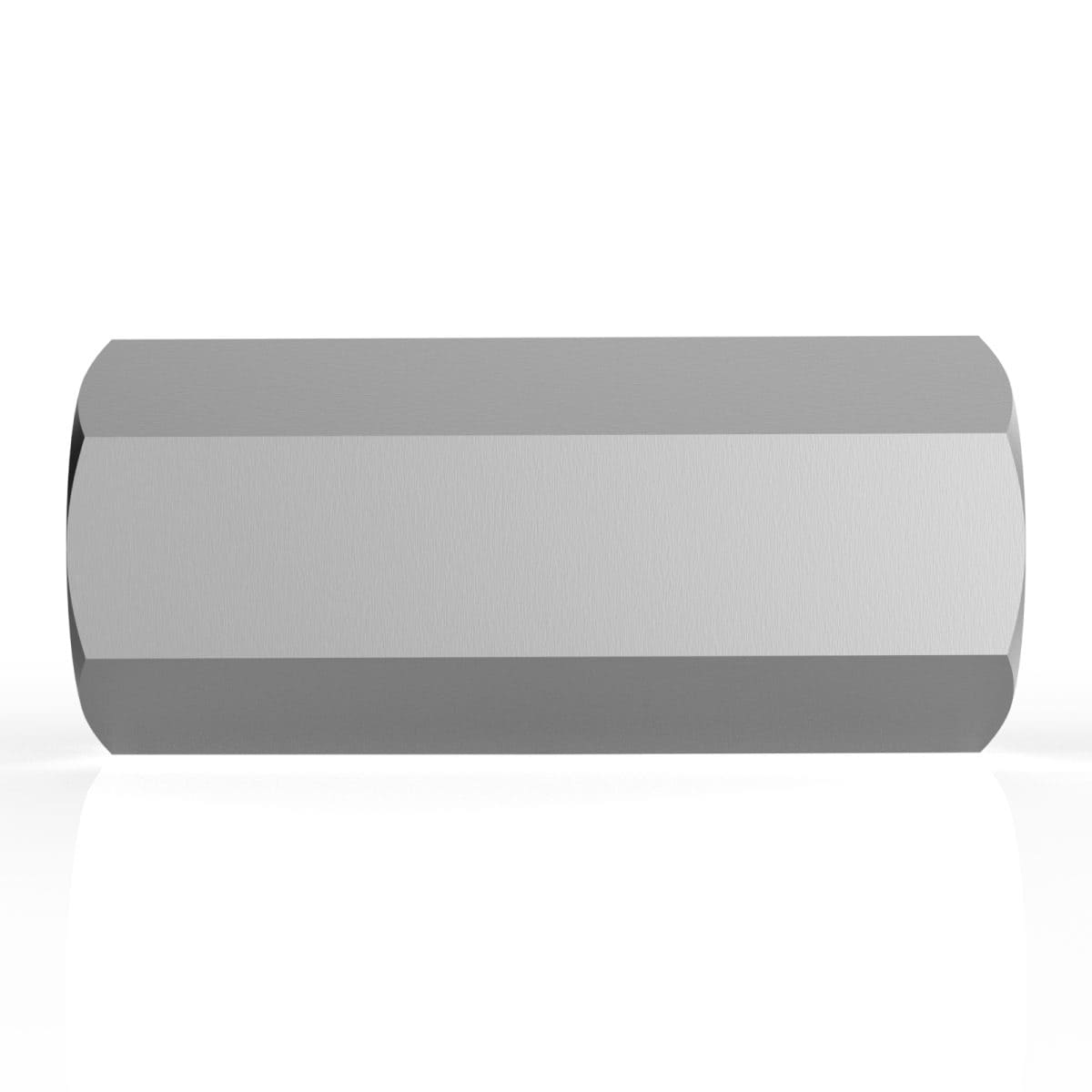 Hexagon Nut M6, Face To Face 10Mm, Length 25Mm, Zinc Coated