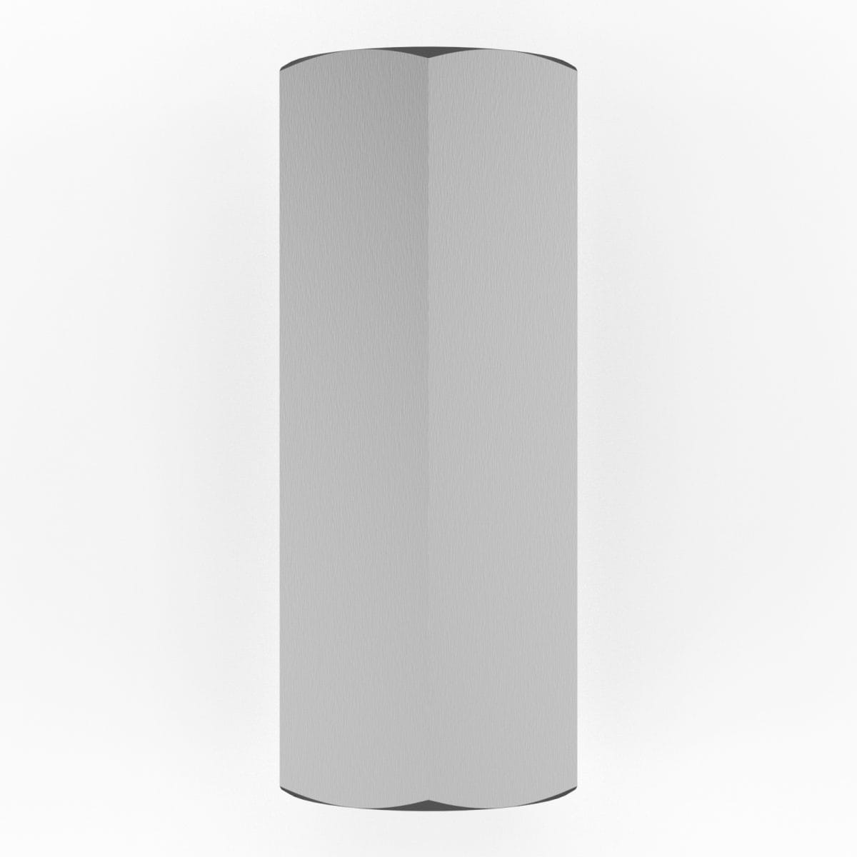 Hexagon Nut M6, Face To Face 10Mm, Length 25Mm, Zinc Coated