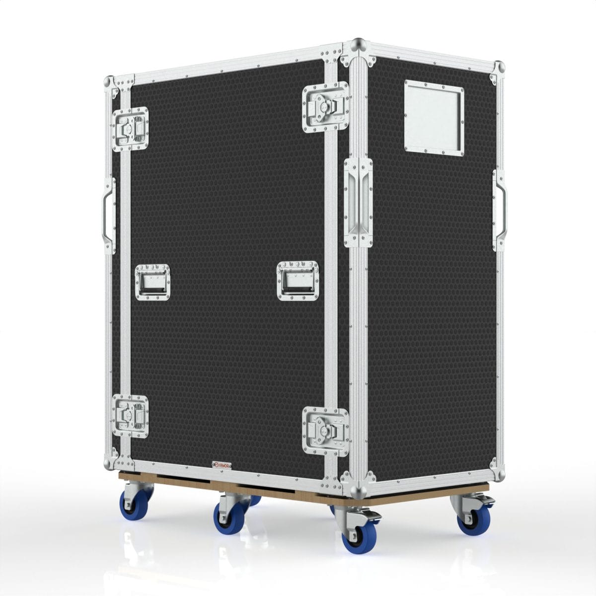 Road Case With An Internal Assembly Of 24U Racks