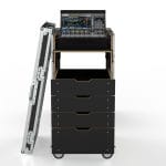 Workstation Case With Front Removable Lid, Top Removable Lid, Mounting For Yamaha Dm7, 19Ru Space Fo