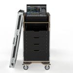 Workstation Case With Front Removable Lid, Top Removable Lid, Mounting For Yamaha Dm7, 19Ru Space Fo
