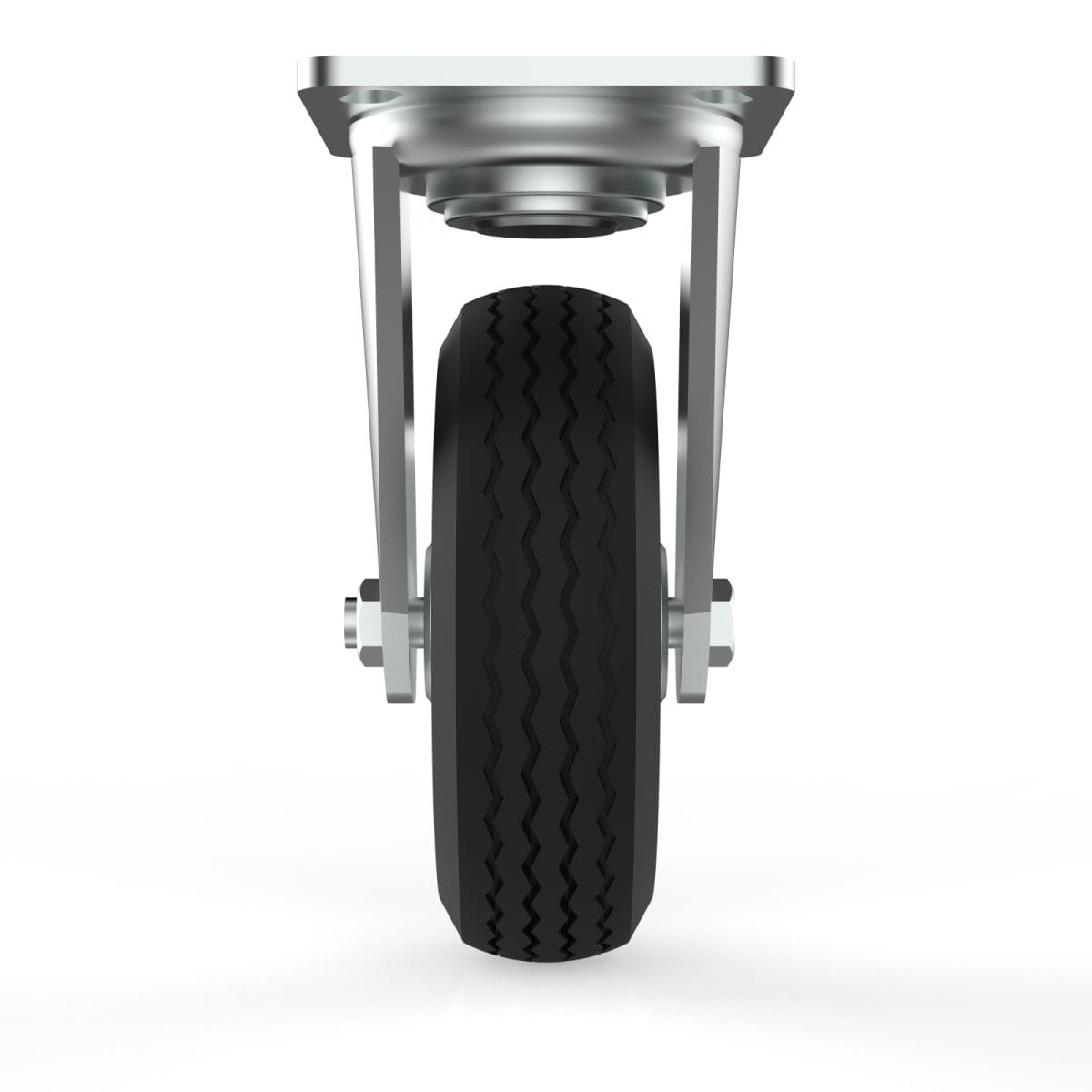 Nx Pneumatic P6 6&Quot; Swivel Castor, 158Mm Diameter, 80Kg, 194Mm Installed Height