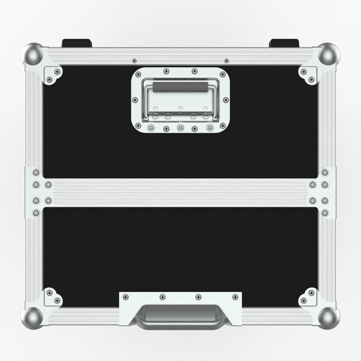 Triple Guitar Traveler With Adjustable Sliding Foam Blocks Inc. Line Engrav.