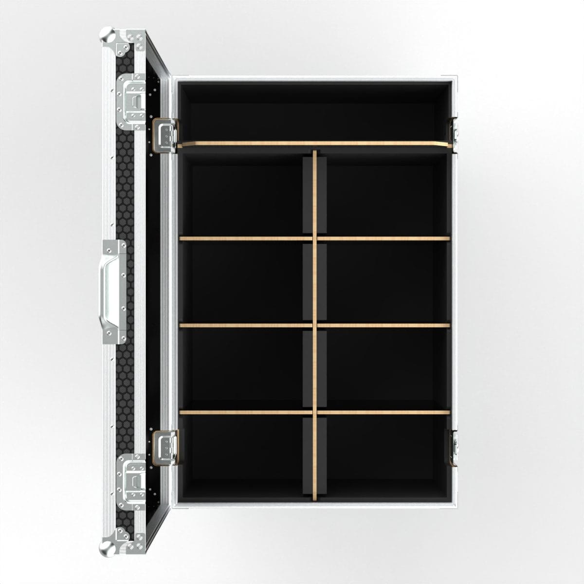 Road Case For 8X Colorsource Fresnel V Lights, Storage For Accessories
