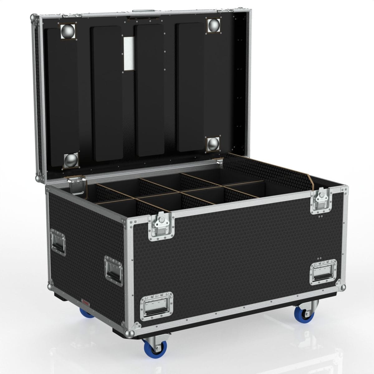 Road Case For 8X Colorsource Fresnel V Lights, Storage For Accessories
