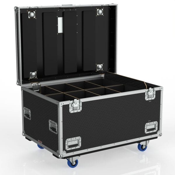 ROAD CASE FOR 8X COLORSOURCE FRESNEL V LIGHTS, STORAGE FOR ACCESSORIES