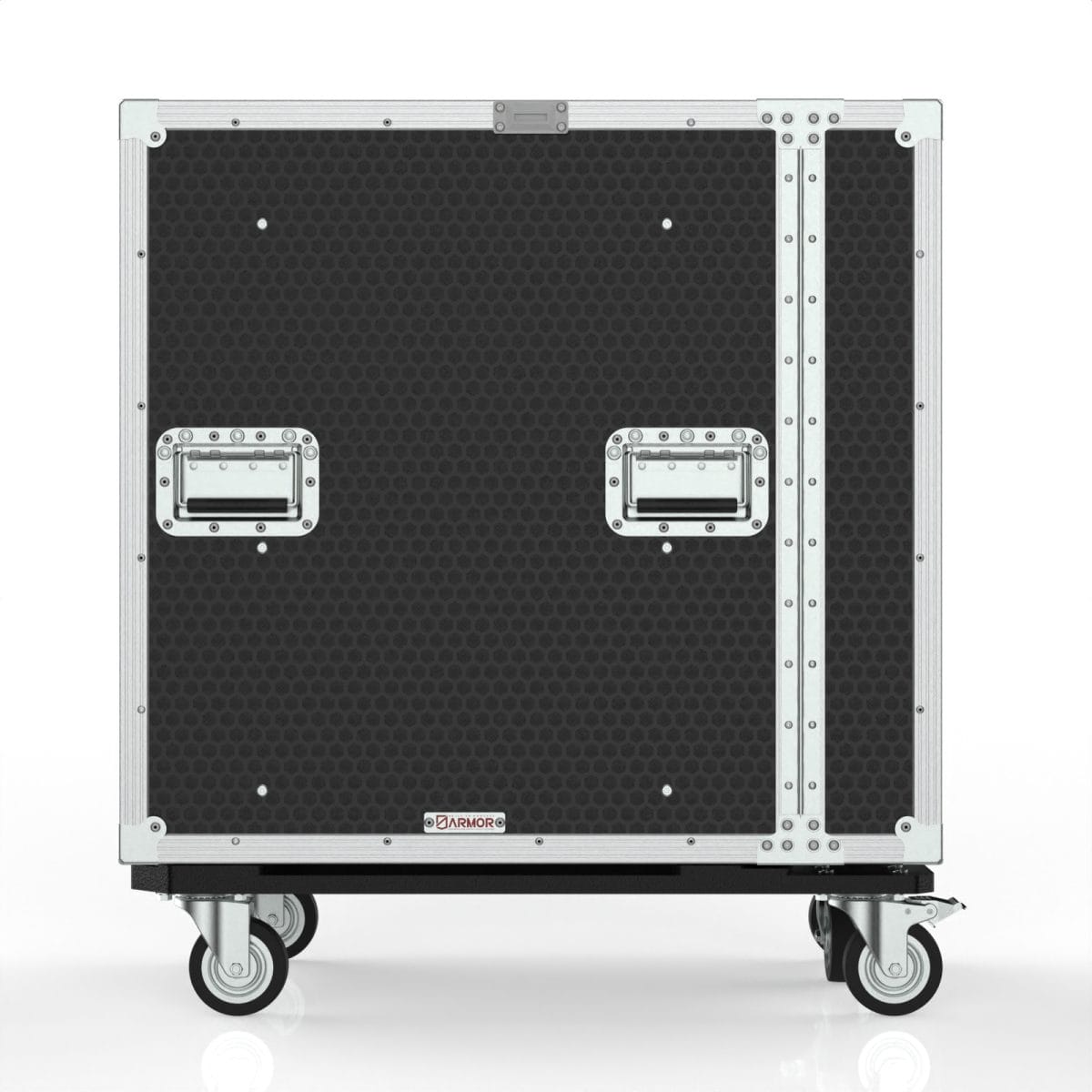 16Ru Drawer Case With Pockets In Front Hinged Lid, 2 Drawers 3Ru Sized, 2 Drawers 5Ru Sized