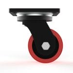 Rolluxe 4″/100Mm Heavy-Duty Polyurethane Swivel Castor W/O Brake, 100Mm Diameter, 350Kg