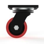 Rolluxe 4″/100Mm Heavy-Duty Polyurethane Swivel Castor W/O Brake, 100Mm Diameter, 350Kg