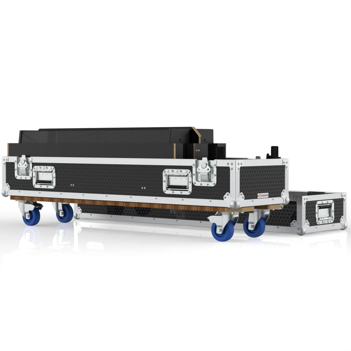 Road Case For 2 Of Nexo Id84 Speaker, With Lift Out Tray And Accessories Compartment