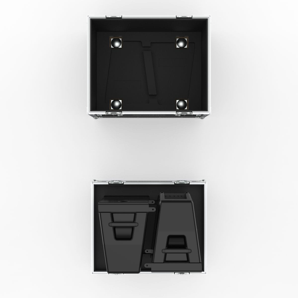 Custom Road Case For 2 Of Rcf Hdl 20-A Speakers