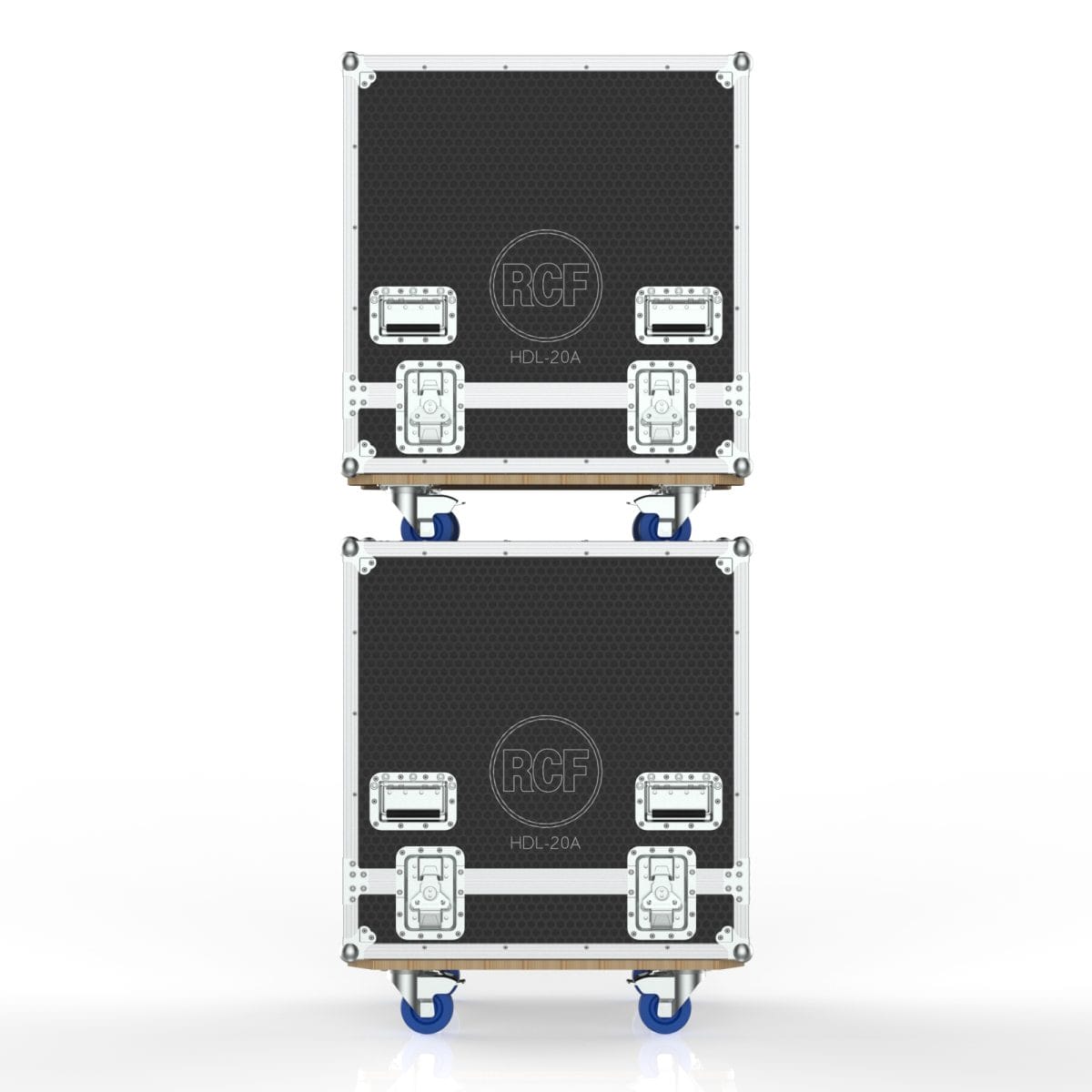 Custom Road Case For 2 Of Rcf Hdl 20-A Speakers