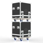 Custom Road Case For 2 Of Rcf Hdl 20-A Speakers