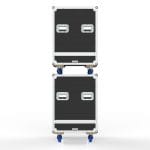 Custom Road Case For 2 Of Rcf Hdl 20-A Speakers