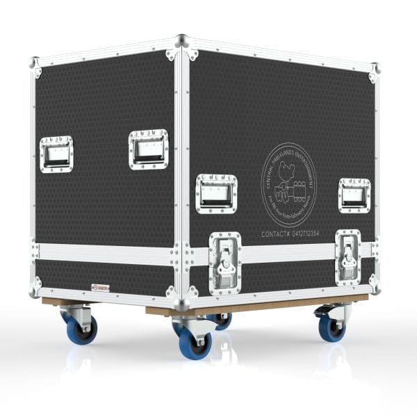 SINGLE SPEAKER TRANSPORT CASE FOR YAMAHA DSX18XLF POWERED SUBWOOFER W-ENGRAV