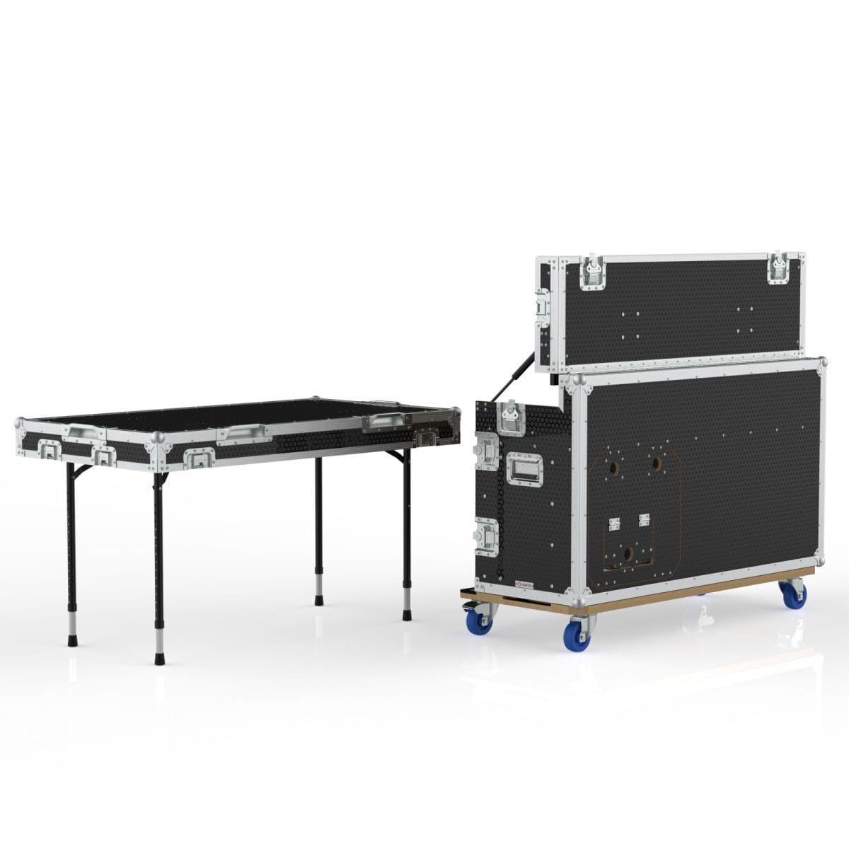 Ws-Gi Flypack Video Production Workstation Road Case, 1350Mm Max Height When Operating In Van