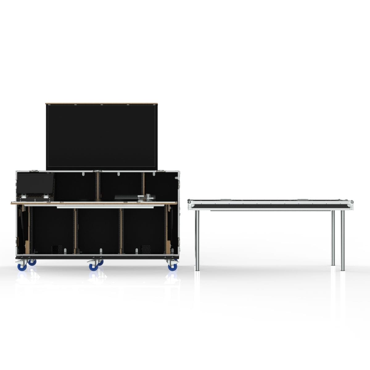 Workstation Road Case With Fold-Out Desk, Suits Ross Video Touchdrive Td2S