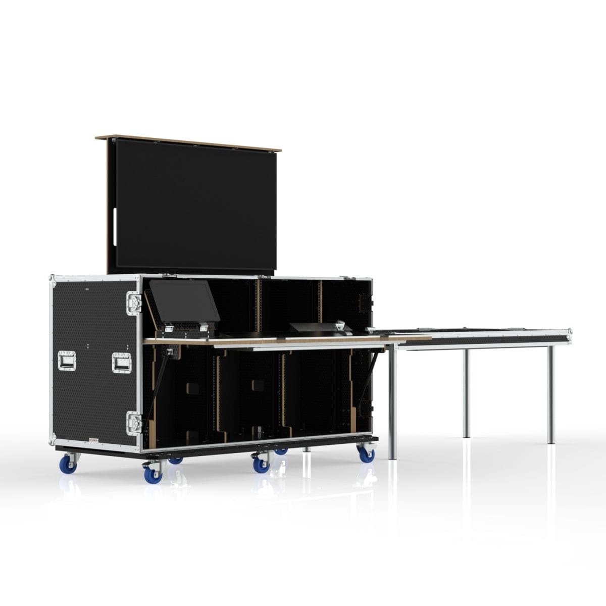 Workstation Road Case With Fold-Out Desk, Suits Ross Video Touchdrive Td2S