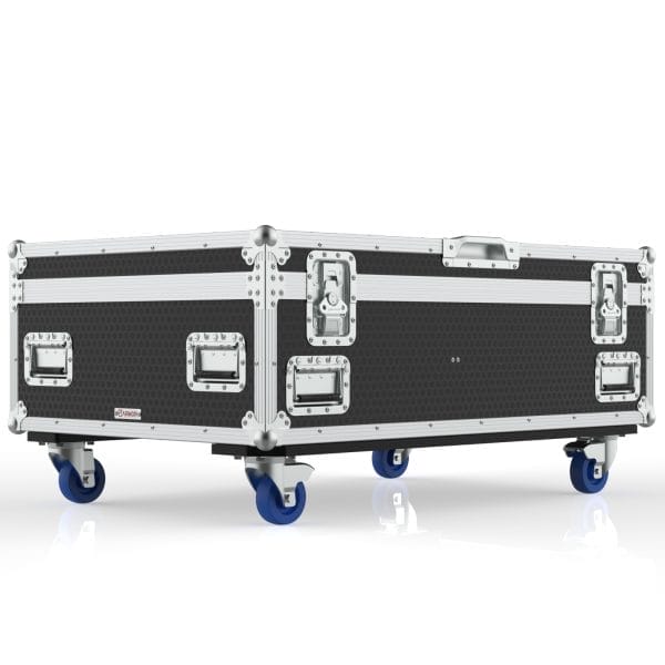 Road case for 6x 24in DELL P2418 monitors and stands