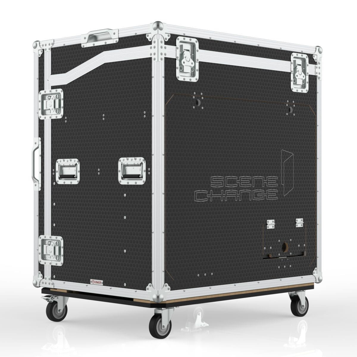 Armor Ws-Ax Series Workstation Road Case For Allen &Amp; Heath Avantis With 2 Rack Bays, Scene Change Lo