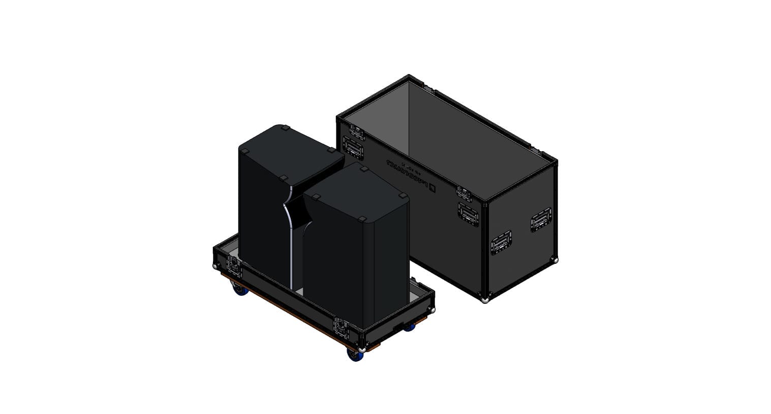 Premium Speaker Case For L-Acoustics A15 Focus – Built For Protection And Performance 5 L-Acoustics A15 Focus Road Case (Opened)