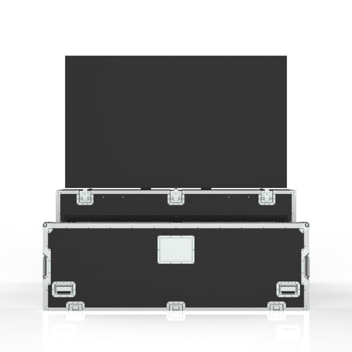 Road Case For 75Tr3Dk 75&Quot; Tv Split Lid Motorized Lift