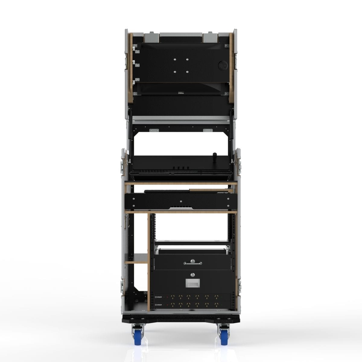 Workstation Case For Blackmagic Atem Television Studio 4K8, 12U Standard Rack,Engraving Included