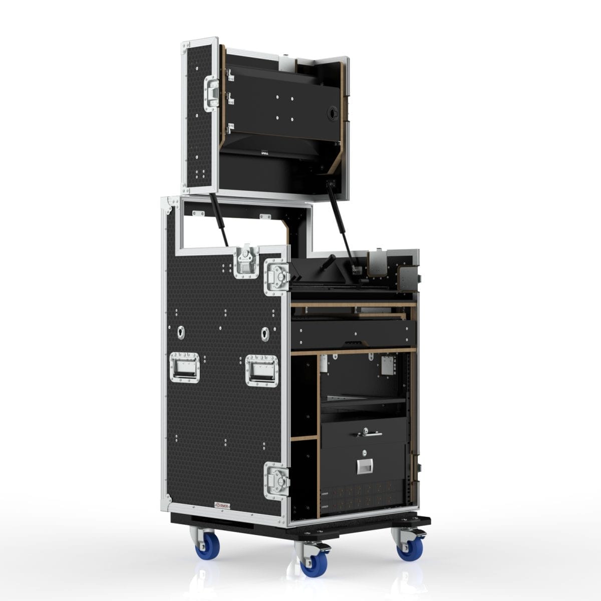 Workstation Case For Blackmagic Atem Television Studio 4K8, 12U Standard Rack,Engraving Included