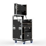 Workstation Case For Blackmagic Atem Television Studio 4K8, 12U Standard Rack,Engraving Included