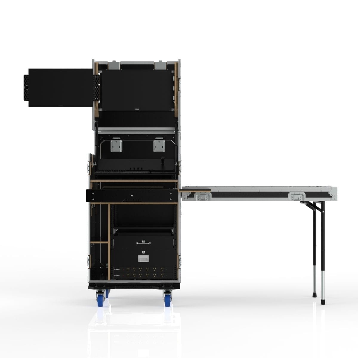 Workstation Case For Blackmagic Atem Television Studio 4K8, 12U Standard Rack,Engraving Included