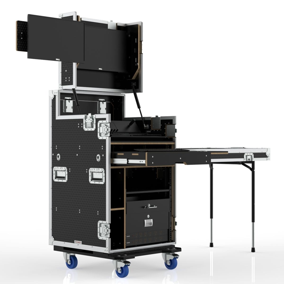 Workstation Case For Blackmagic Atem Television Studio 4K8, 12U Standard Rack,Engraving Included